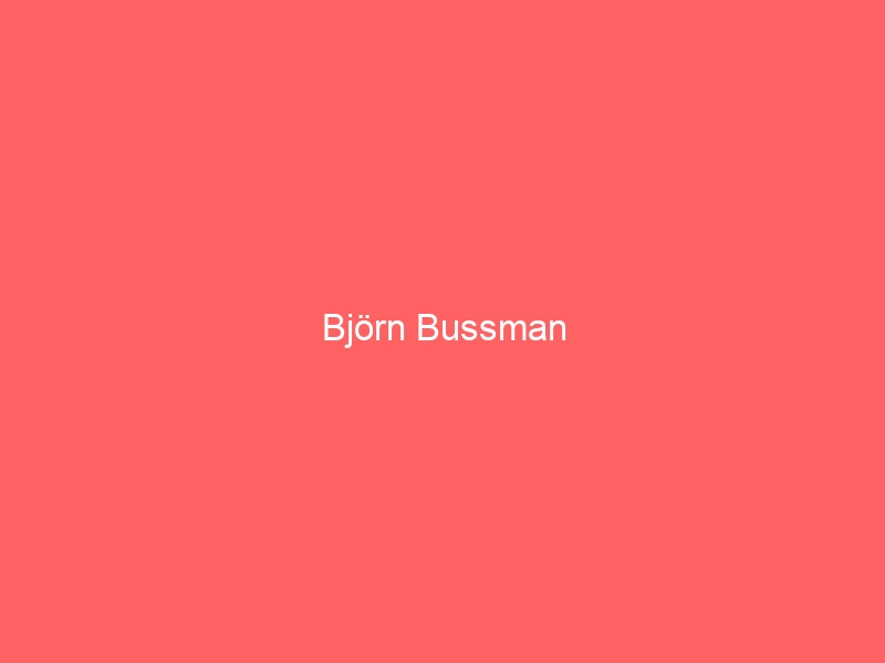 En este momento estás viendo <strong class="sp-player-number">1</strong> Björn Bussman
